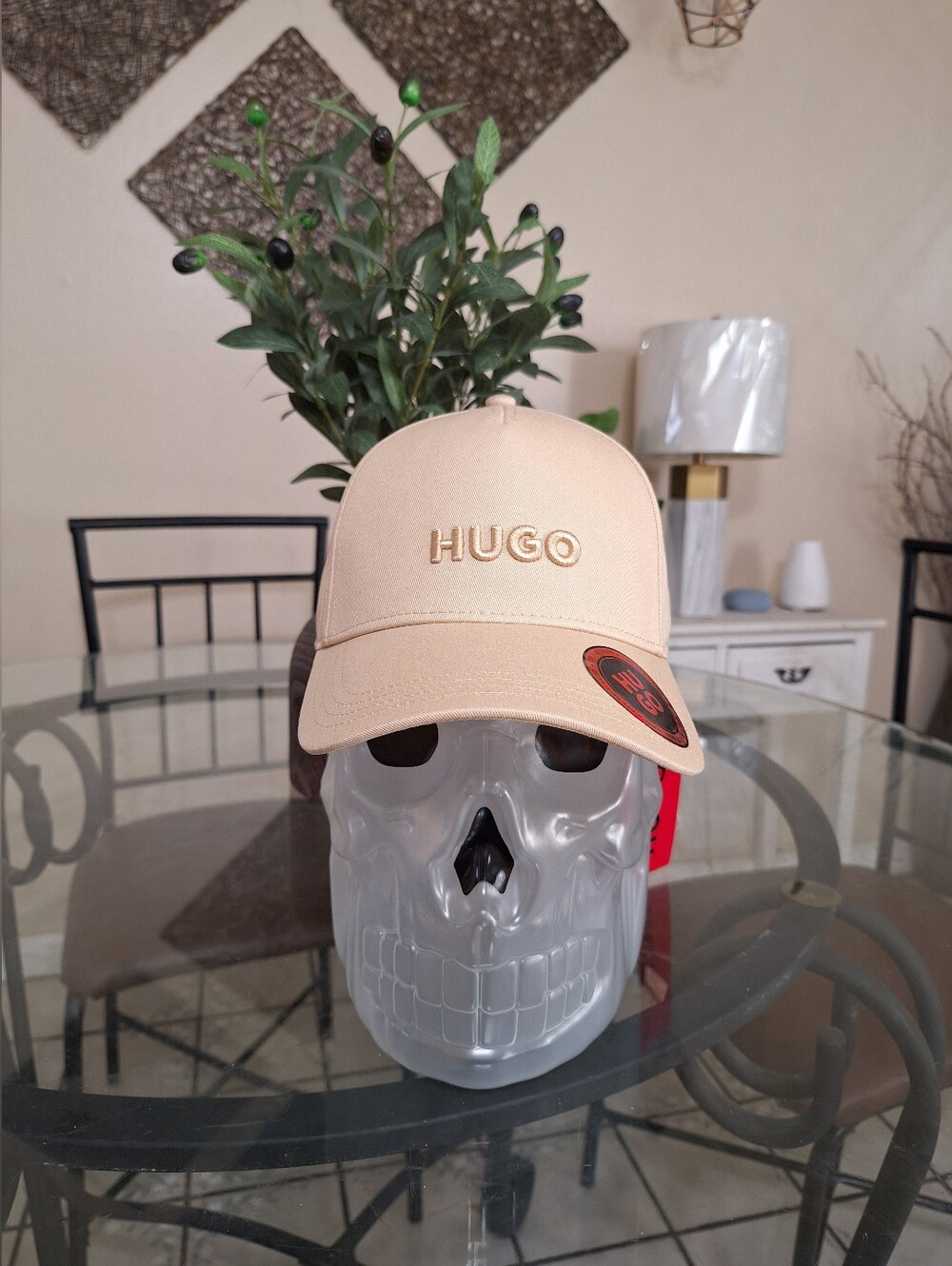 Hugo Boss Cotton Embroidered Logo Adjustable Unisex Baseball Cap In Cotton Twill